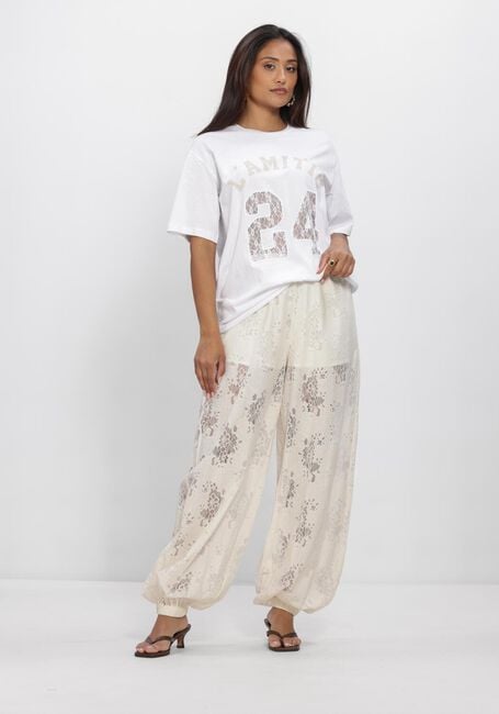 Nicht-gerade weiss HAUTE L'AMITI&Eacute; Hosen BELLA LACE HAREM TALL PANT - large
