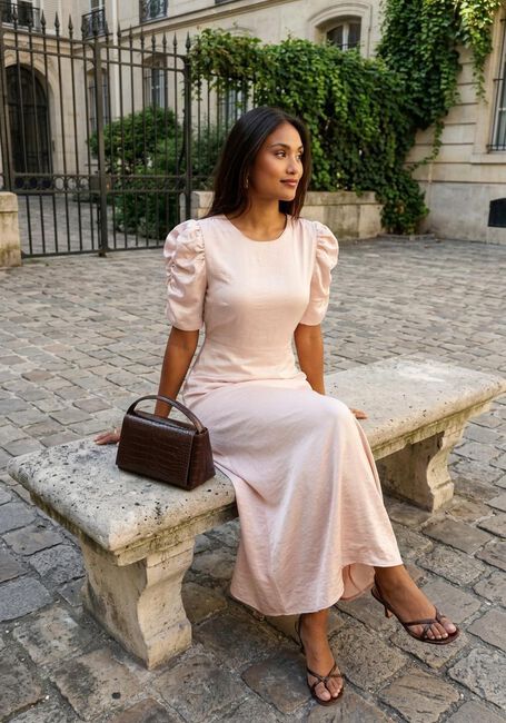 Hell-Pink NOTRE-V Maxikleid NV-HENTE - large