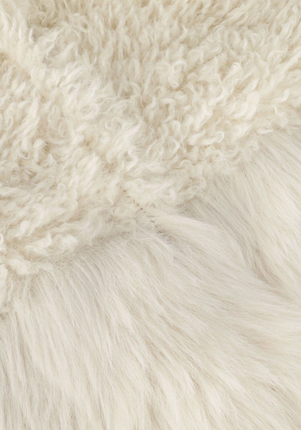 Creme BEAUMONT Fake-Fur-Jack SOFT FUR MIX JACKET - large