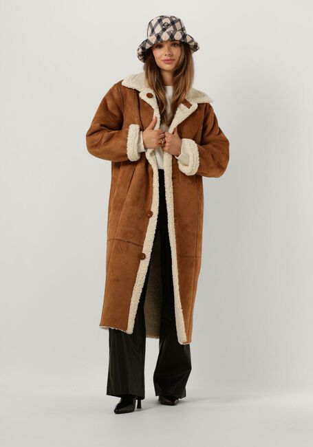 Nicht-gerade weiss STAND STUDIO Fake-Fur-Jack KENCA COAT - large