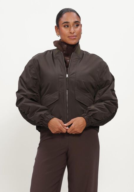 Braune MSCH COPENHAGEN Jack MSCHKOSHER BOMBER JACKET - large