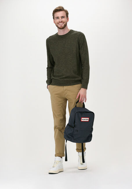 Dunkelgrün DSTREZZED Pullover TURTLE NECK CABLE STRUCTURE NA - large