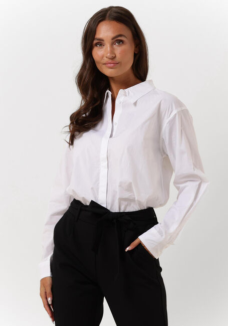 Weiße MSCH COPENHAGEN Bluse OLISA HADDIS LS SHIRT - large