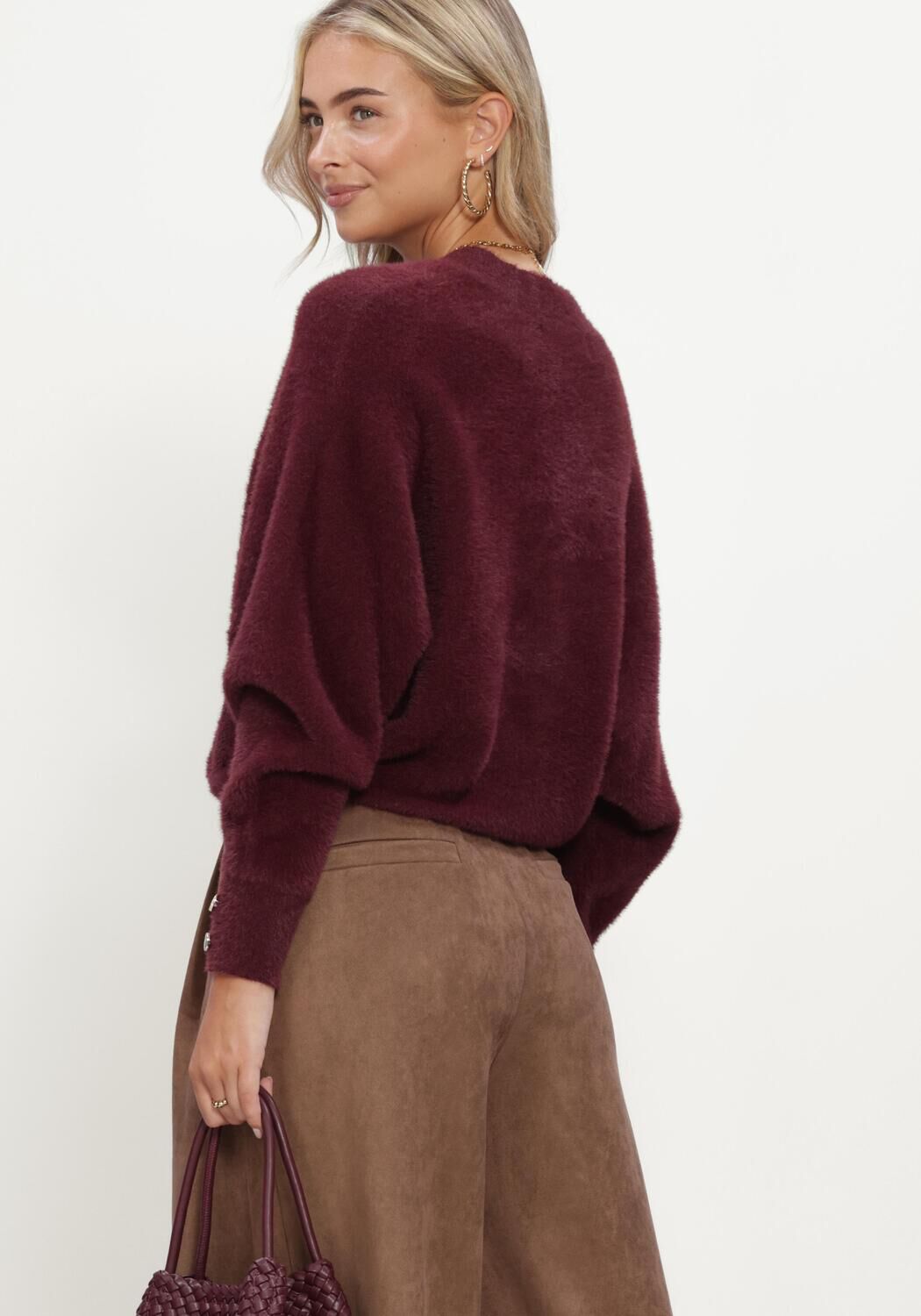 Bordeaux NUKUS Pullover BEAU PULLOVER WRAP - large