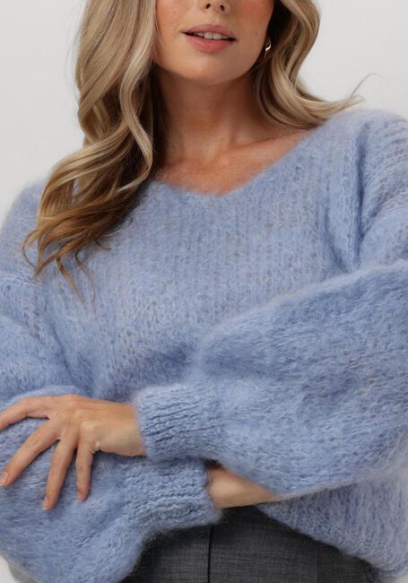 Hellblau AMERICAN DREAMS Pullover MILANA LS MOHAIR KNIT - large