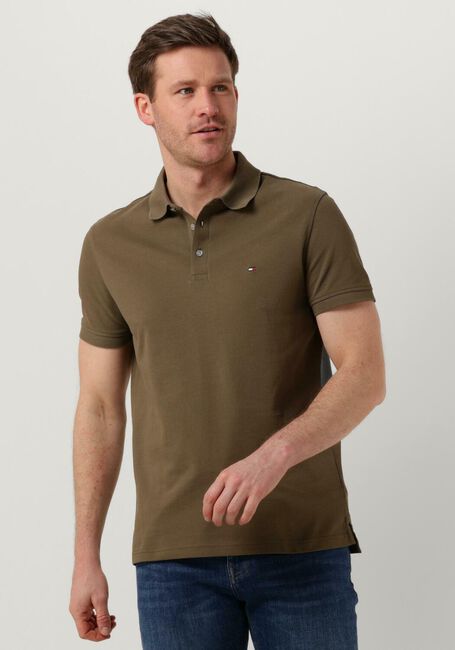 Grüne TOMMY HILFIGER Polo-Shirt 1985 SLIM POLO - large
