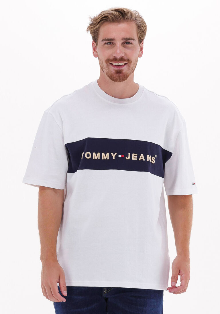 nicht-gerade weiss tommy jeans t-shirt tjm printed archive tee