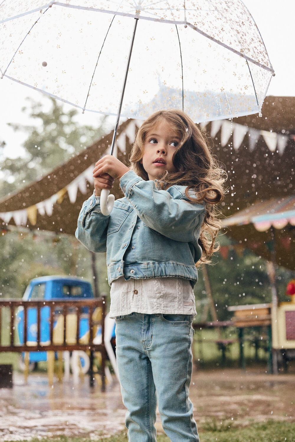 Hellblau DAILY7 Jeansjacke DENIM JACKET - large