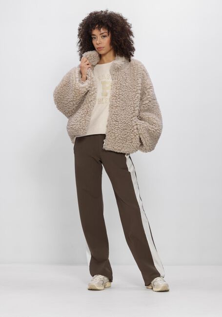 Beige PENN & INK Teddy-Jacke W26C384 - large