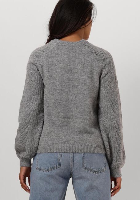 Graue OBJECT Pullover OBJFLORA RE L/S KNIT PULLOVER - large