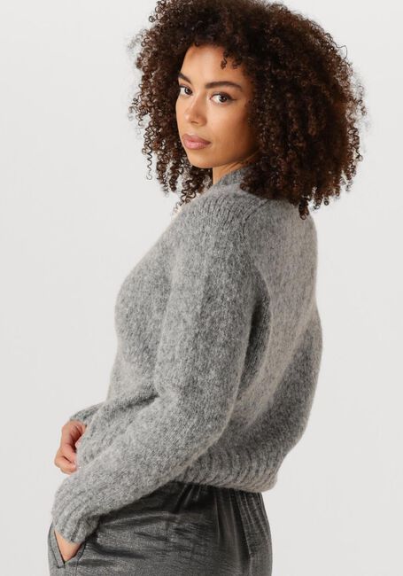 Graue BY-BAR Pullover JONAS ZIPP CARDIGAN - large