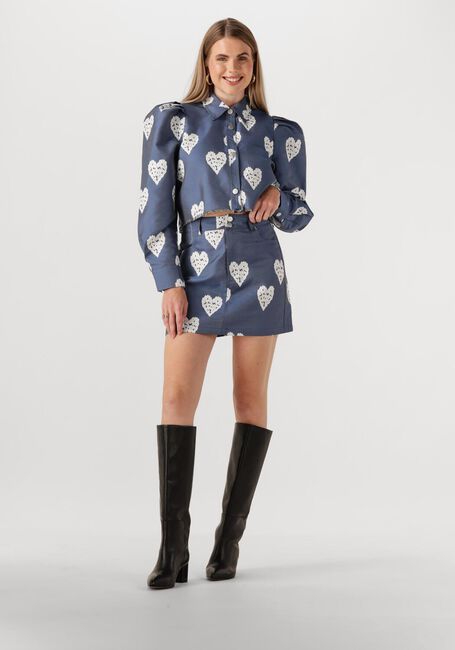 Blaue STUDIO AMAYA Minirock STAR SKIRT - large