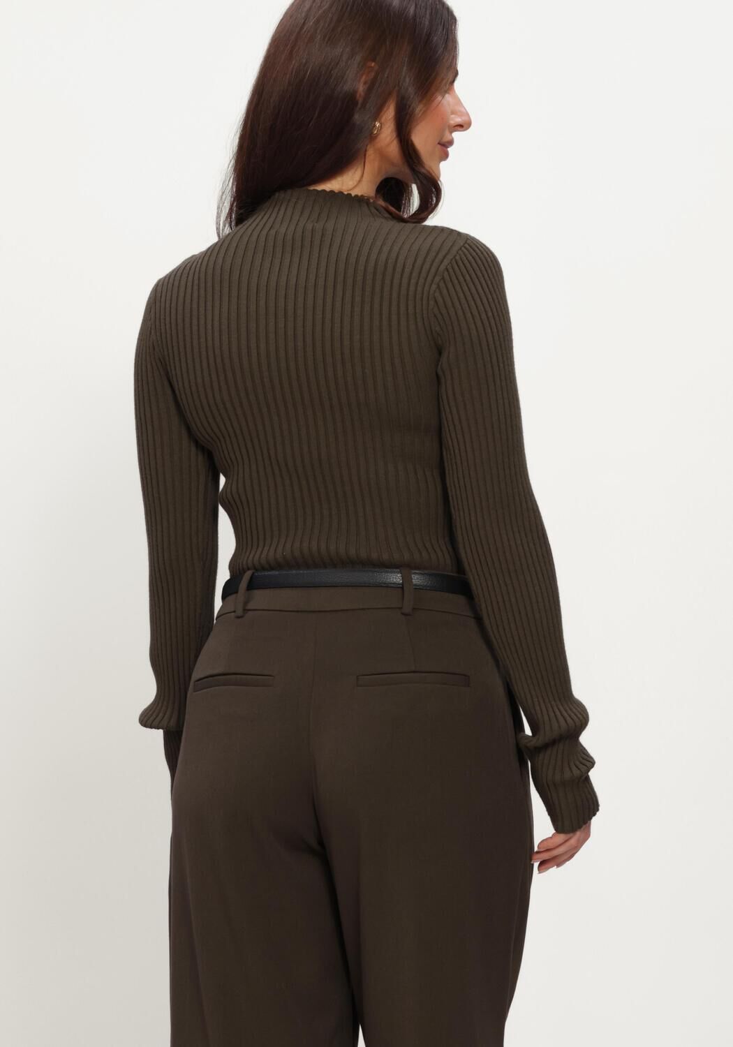Gr&uuml;ne NOTRE-V Rollkragenpullover NV-INOLA - large