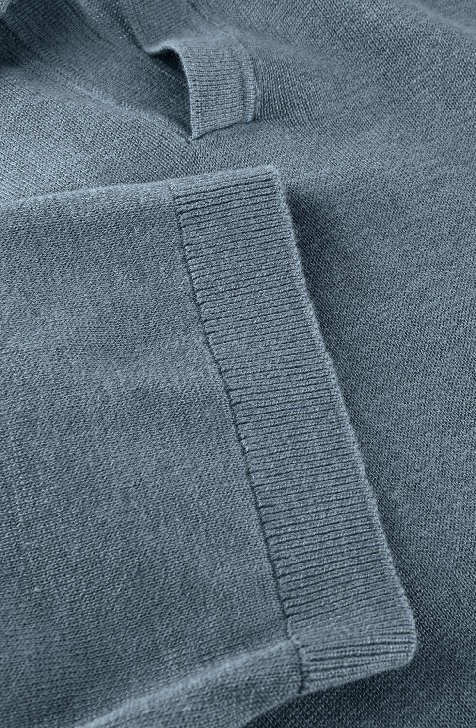 Blaue SELECTED MEN Polo-Shirt SLHMATTIS SS KNIT SUN OPEN POLO - large