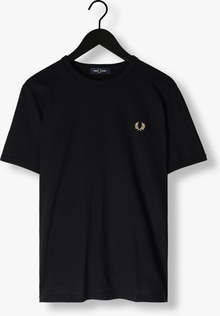 Schwarze FRED PERRY T-shirt RINGER T-SHIRT - large