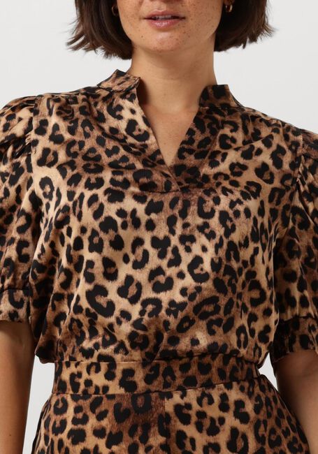 Braune NEO NOIR Blusen ROELLA LEO BLOUSE - large