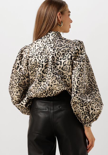 Goldfarbene NUKUS Blusen LETTIE BLOUSE PANTER - large