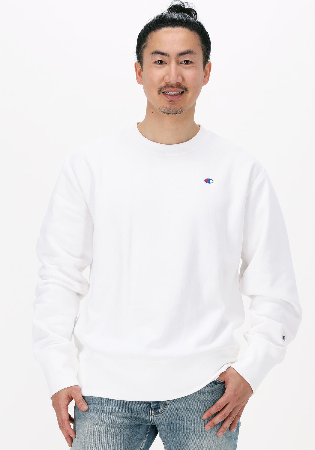 Champion sweater hot sale weiß 75