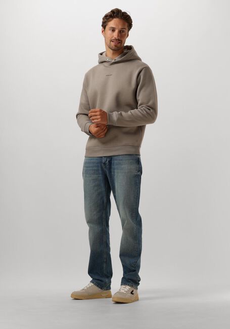 Taupe PURE PATH Pullover & Cardigans LOOSE FIT SWEATERS HOODIE303 - large