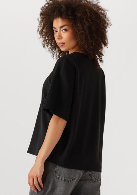 Schwarze MY ESSENTIAL WARDROBE T-shirt HELLEMW EMB BOXY TEE - large