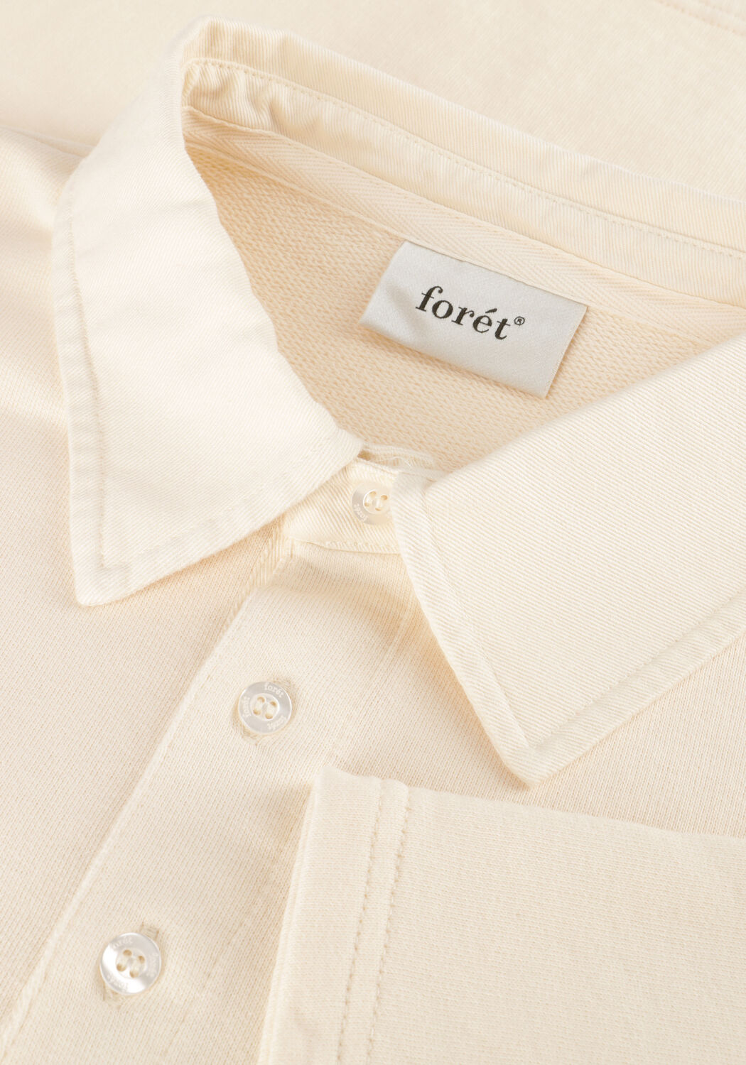 Ecru FOR&Eacute;T Sweatshirt MATCH RUGBY SWEATSHIRT - large