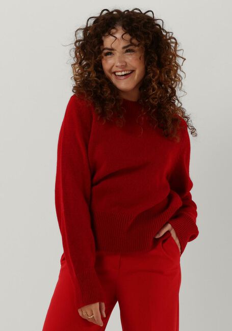 Rote ANOTHER LABEL Pullover DEE KNITTED PULL L/S - large