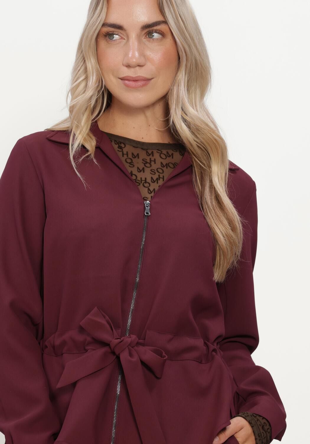 Bordeaux MOS MOSH Blusen MMRICE MILEY JACKET - large
