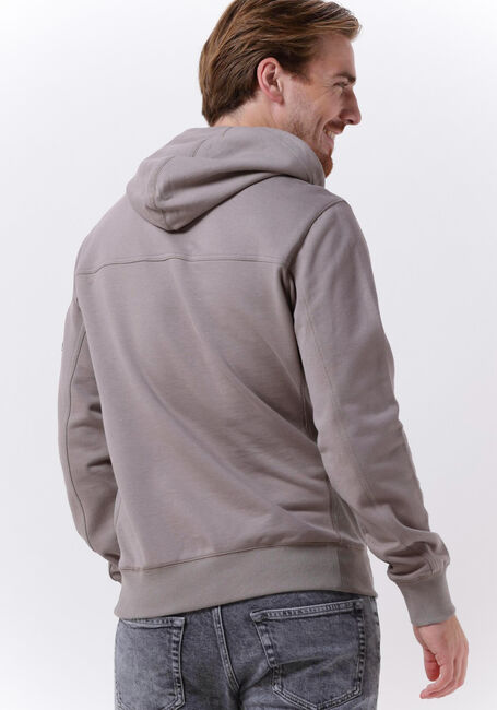 Taupe CALVIN KLEIN Sweatshirt MONOLOGO SLEEVE BADGE HOODIE - large