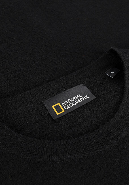 Schwarze NATIONAL GEOGRAPHIC Pullover KNITTED CREW - large