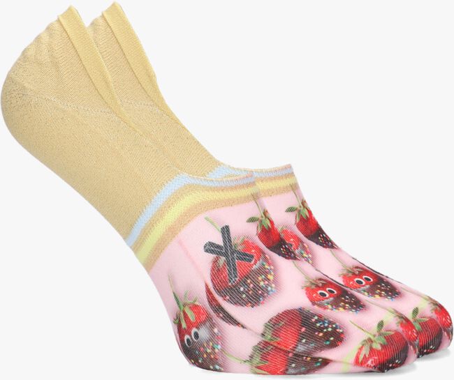 Camelfarbene XPOOOS Socken SWEET BERRY INVISIBLE - large