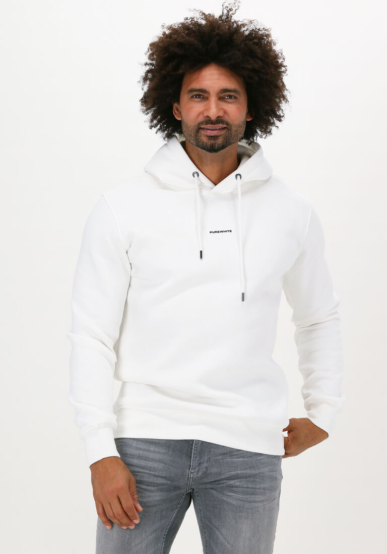 nicht-gerade weiss purewhite sweatshirt pure logo hoodie