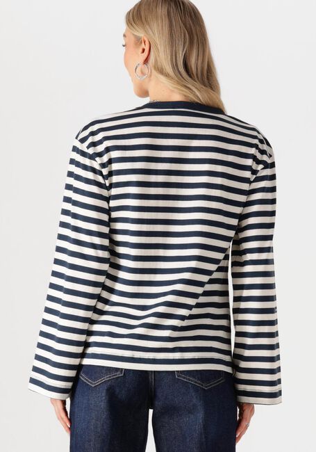 Blaue MODSTRÖM Tops & T-shirts HELLENMD LS STRIPE T-SHIRT - large