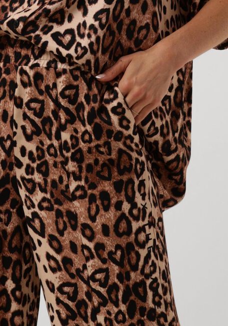 Braune ALIX THE LABEL Hosen LADIES WOVEN TWILL LEOPARD PANTS - large