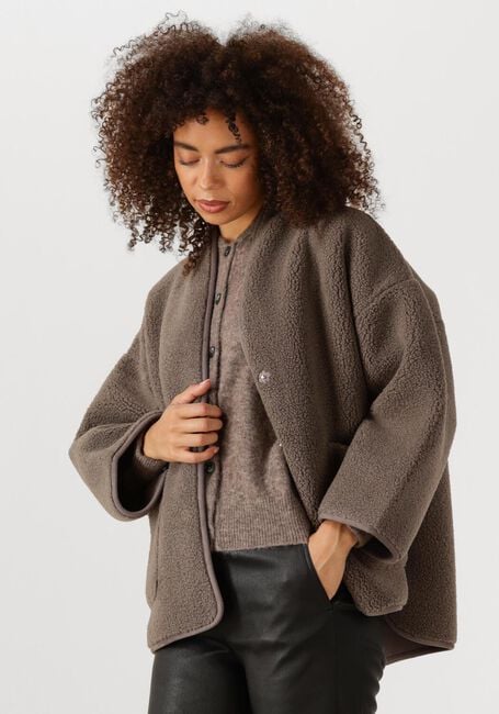 Braune KNIT-TED Teddy-Jacke JOKO - large