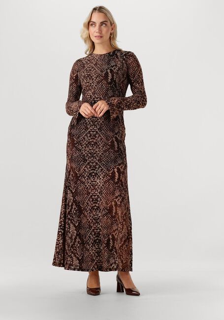 Braune ROUGE EDIT Maxikleid ROUSARI LS MAXI DRESS - large
