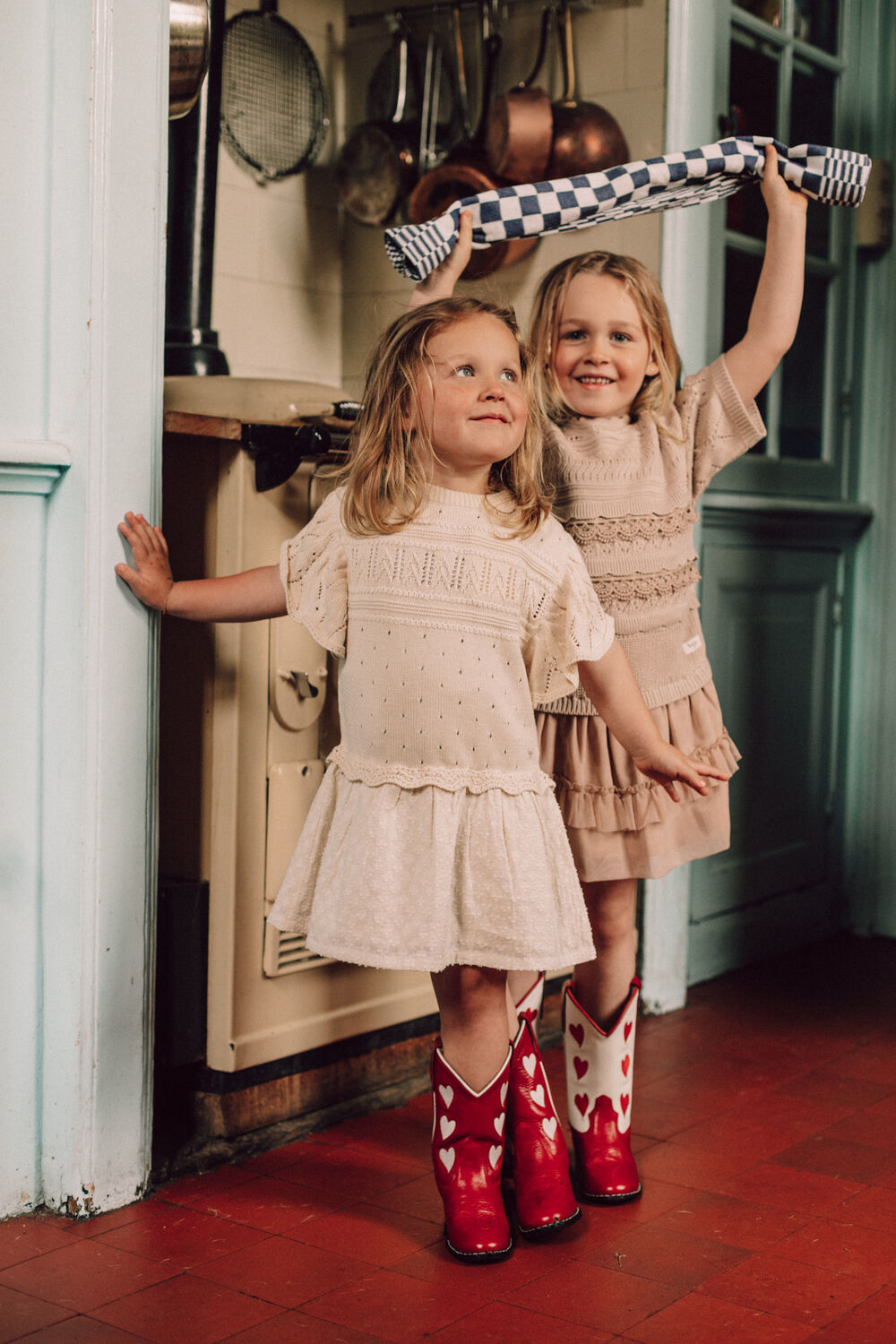 Ecru BAJE STUDIO Minikleid ESTELA - large