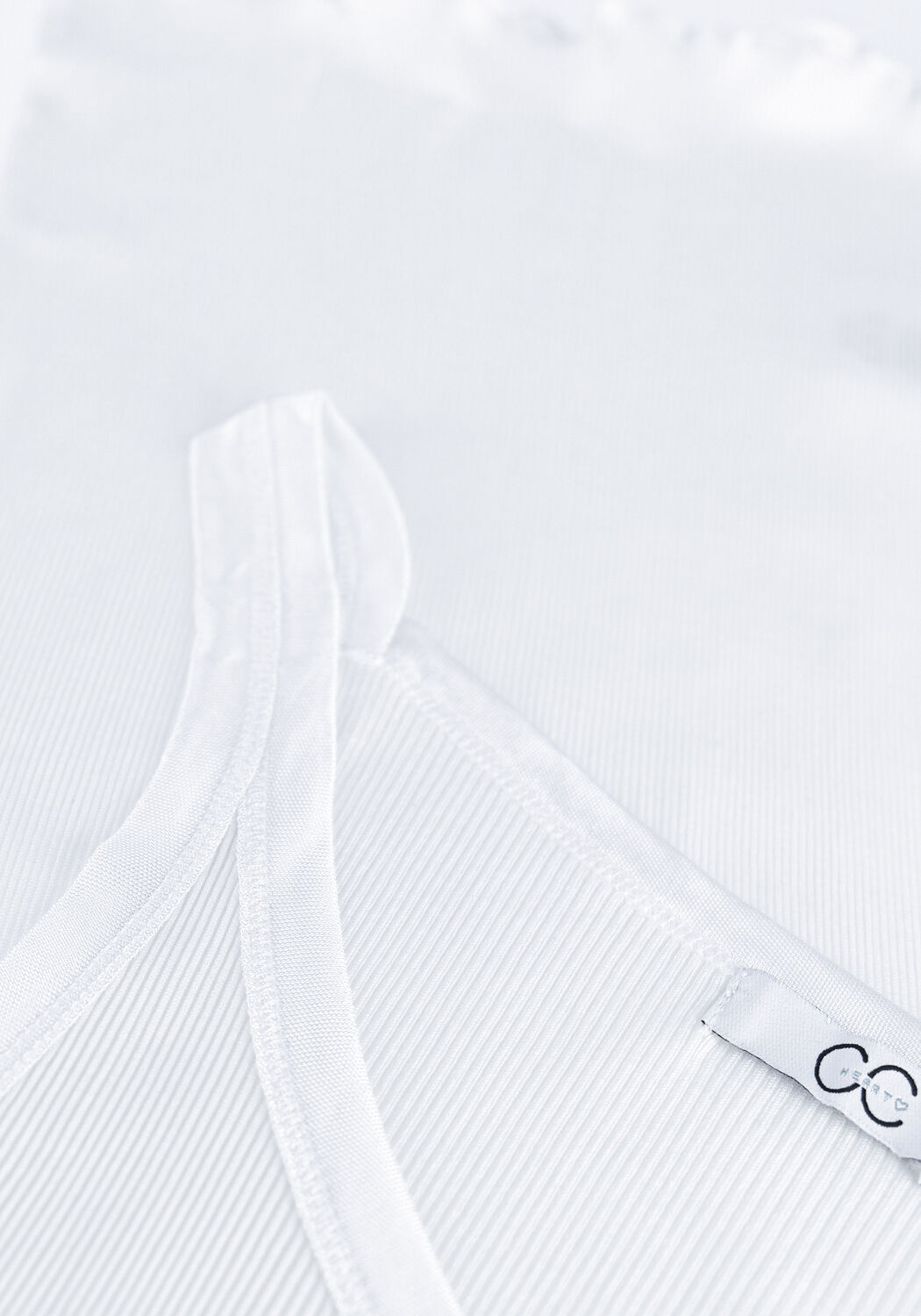 Wei&szlig;e CC HEART Top SILK CAMISOLE - large