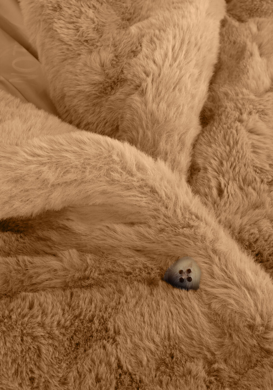 Taupe NOTRE-V Fake-Fur-Jack FUR COAT LONG - large