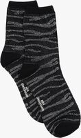 Schwarze BECKSONDERGAARD Socken ZEBRA GLITZI SOCK - medium