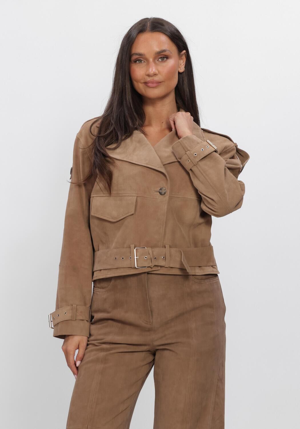 Braune IBANA Jacken JALISSA SUEDE - large