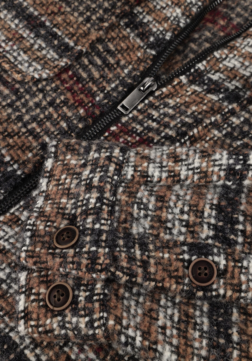 Beige ANERKJENDT Casual-Oberhemd AKHANKY MULTI COL. OVERSHIRT - large