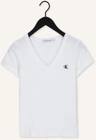 Weiße CALVIN KLEIN T-shirt CK EMBROIDERY STRETCH Weiße CALVIN KLEIN T-shirt CK EMBROIDERY STRETCH - medium