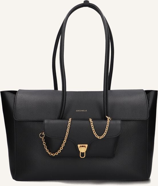 Schwarze COCCINELLE Handtasche DOUBLE BEAT Schwarze COCCINELLE Handtasche DOUBLE BEAT - large