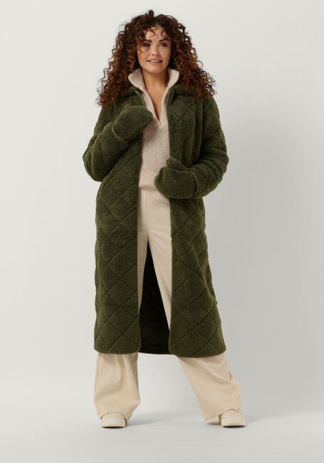 Grüne ANOTHER LABEL Teddy-Jacke DANAE COAT - large