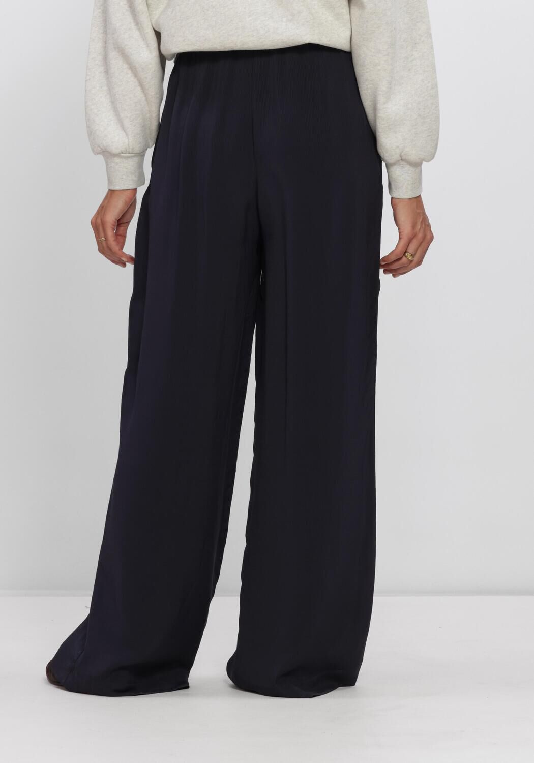 Camelfarbene BY-BAR Cargohosen NEMO SATIN STRIPE PANTS - large