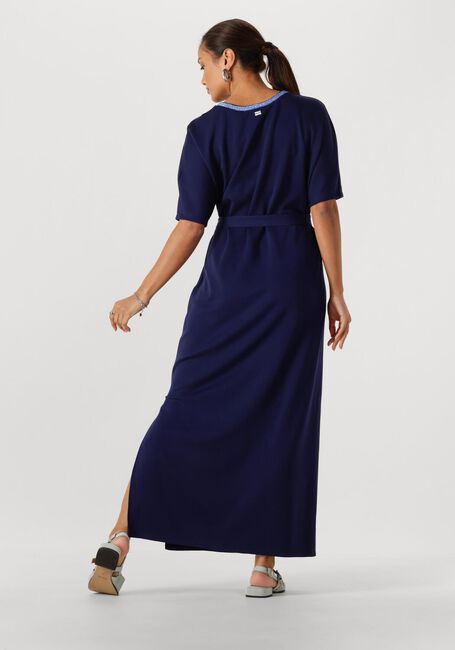 Blaue POM AMSTERDAM Kleider DRESS MACY NIGHT BLUE - large