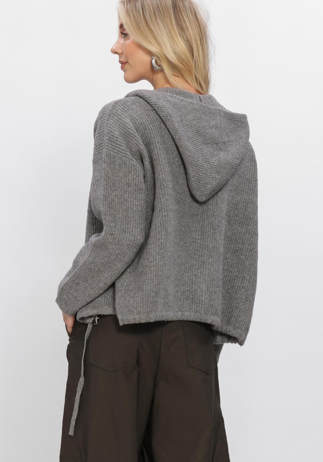Graue WITHBLACK Pullover WBLMELODI HOODED PULLOVER - large