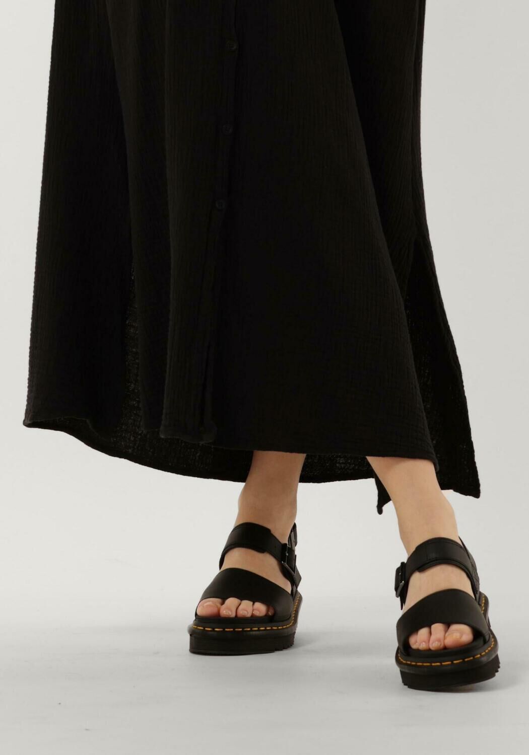 Schwarze DR MARTENS Flache Sandalen VOSS - large