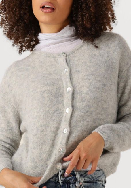 Hellgrau AMERICAN VINTAGE Strickjacke VITOW CARDIGAN - large