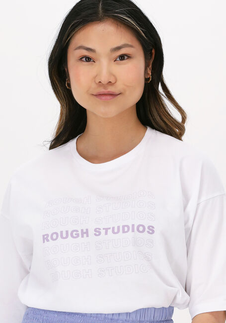 Weiße ROUGH STUDIOS T-shirt BRIXTON TEE - large